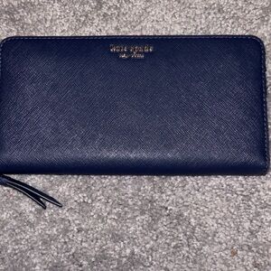 Kate Spade Midnight Blue Zip Wallet